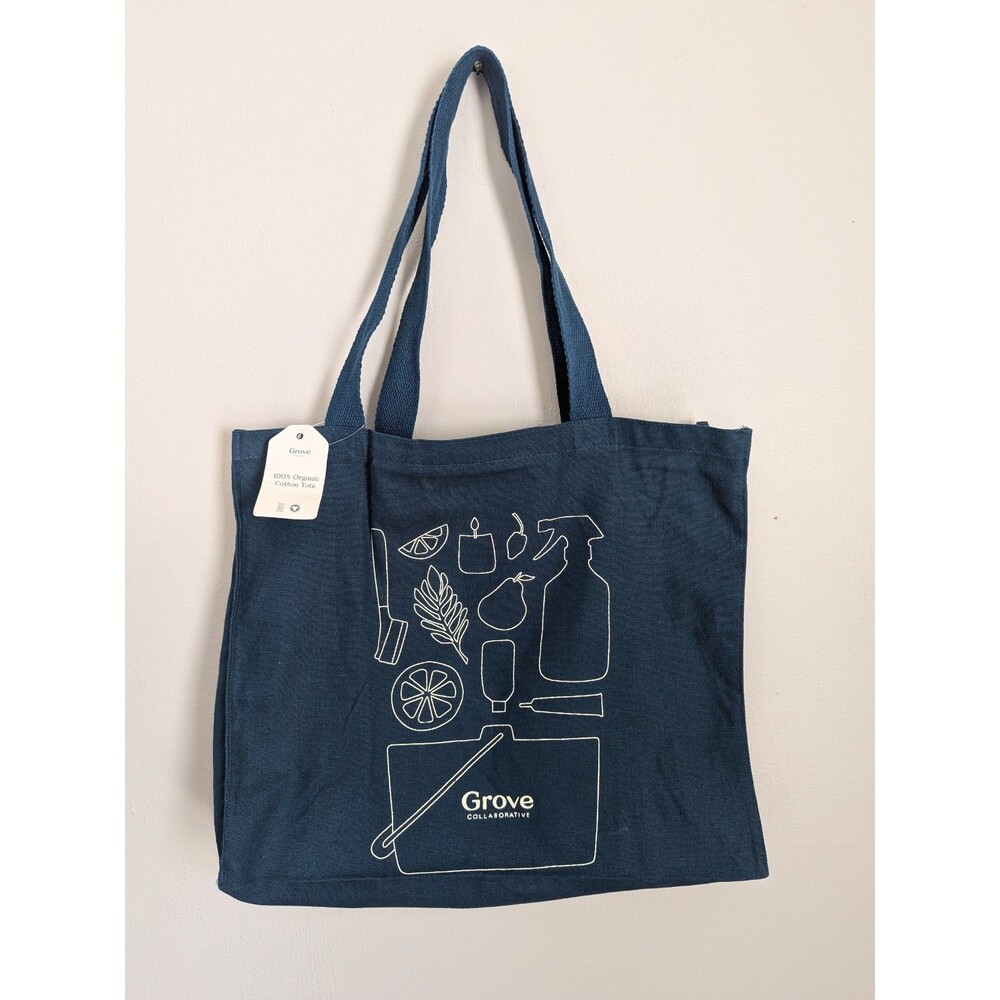 Grove Collective 100% Organic Cotton Tote Bag Collaborative Sustainable Shopping